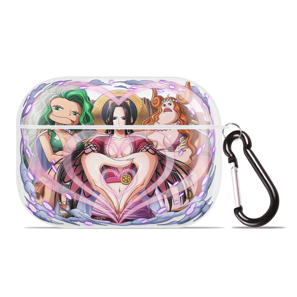 ワンピース ボア・ハンコック ONE PIECE Boa·Hancock 【AirPods Pro用】ハードシェル保護ケース 耐衝撃・防指紋・カラビナ付き商品仕様