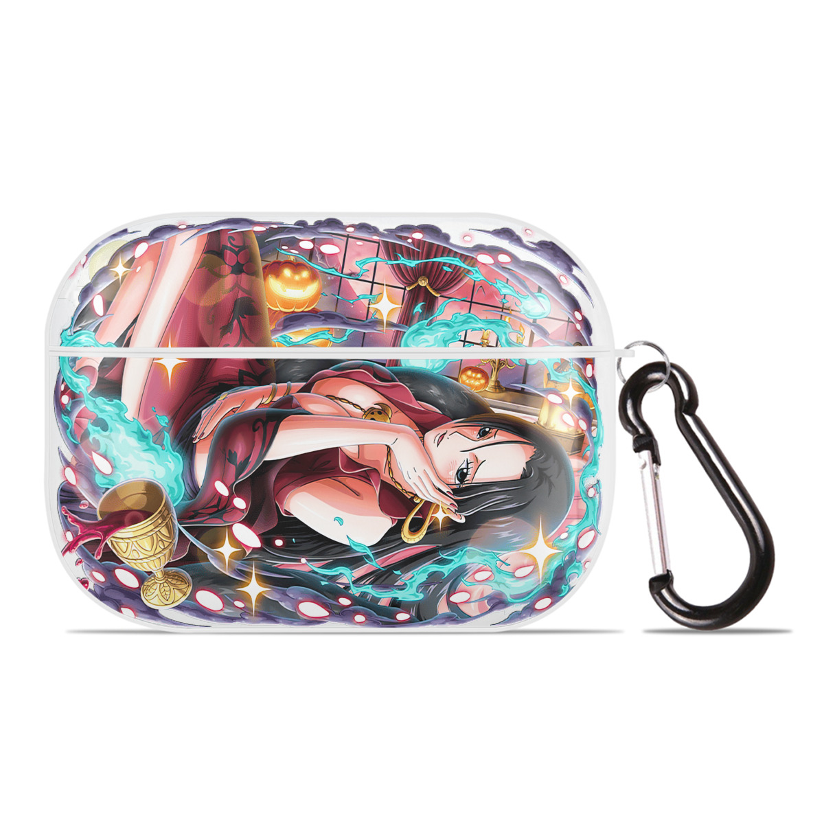 ワンピース ボア・ハンコック ONE PIECE Boa·Hancock 【AirPods Pro用】ハードシェル保護ケース 耐衝撃・防指紋・カラビナ付き商品仕様