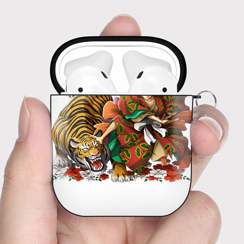 ワンピース モンキー・D・ルフィ ONE PIECE Monkey D. Luffy AirPods 第2世代保護ケース ハードシェル ブラック 耐衝撃・防指紋・カラビナ付き