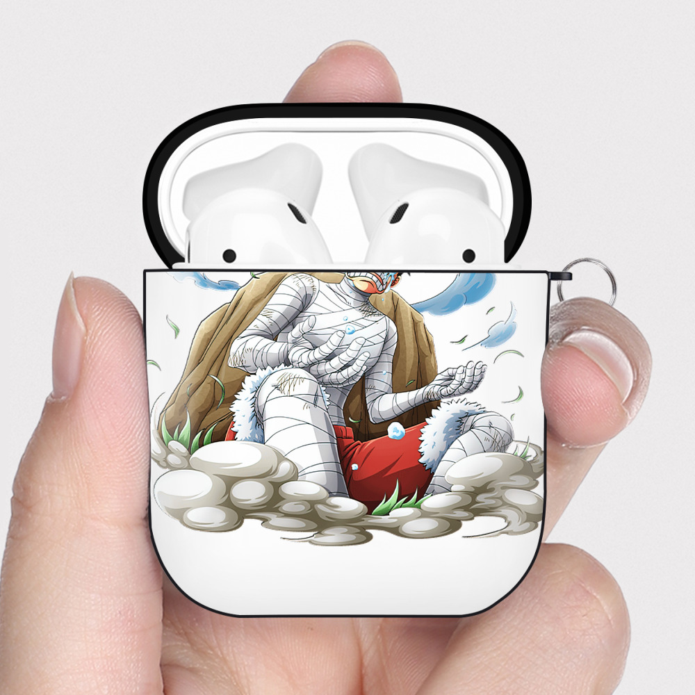 ワンピース モンキー・D・ルフィ ONE PIECE Monkey D. Luffy AirPods 第2世代保護ケース ハードシェル ブラック 耐衝撃・防指紋・カラビナ付き