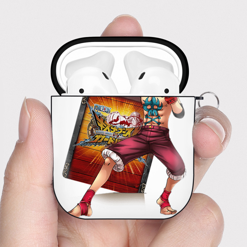 ワンピース モンキー・D・ルフィ ONE PIECE Monkey D. Luffy AirPods 第2世代保護ケース ハードシェル ブラック 耐衝撃・防指紋・カラビナ付き