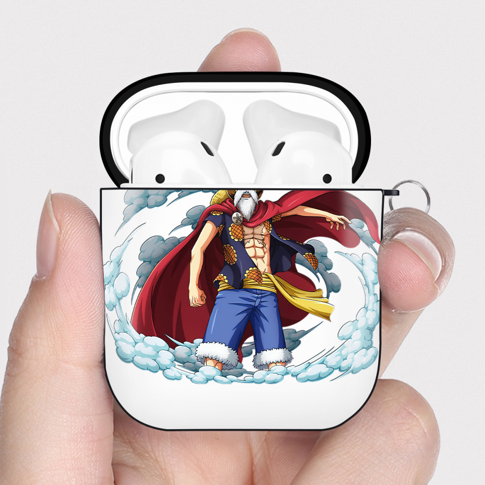 ワンピース モンキー・D・ルフィ ONE PIECE Monkey D. Luffy AirPods 第2世代保護ケース ハードシェル ブラック 耐衝撃・防指紋・カラビナ付き