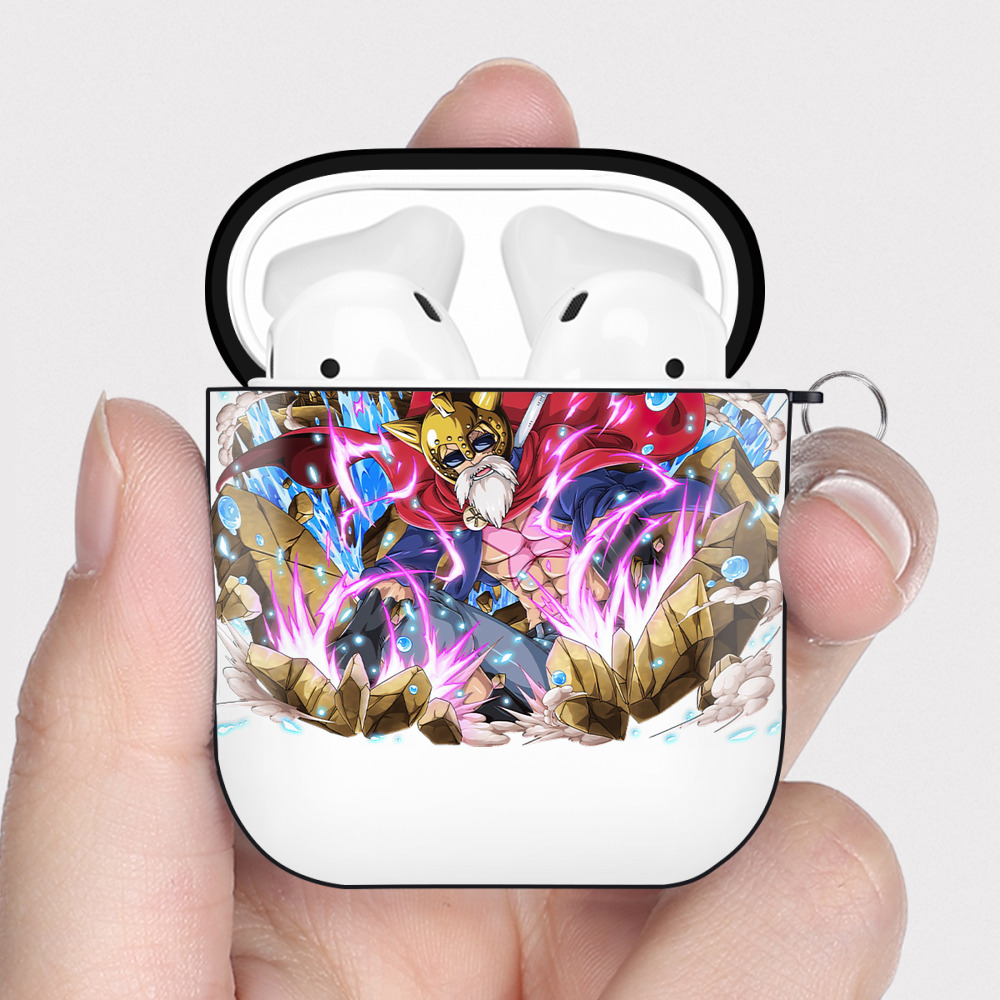 ワンピース モンキー・D・ルフィ ONE PIECE Monkey D. Luffy AirPods 第2世代保護ケース ハードシェル ブラック 耐衝撃・防指紋・カラビナ付き