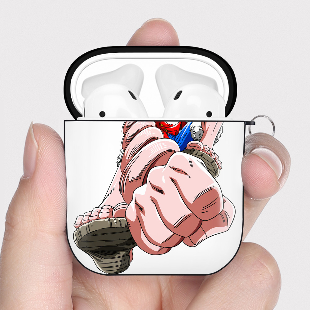ワンピース モンキー・D・ルフィ ONE PIECE Monkey D. Luffy AirPods 第2世代保護ケース ハードシェル ブラック 耐衝撃・防指紋・カラビナ付き