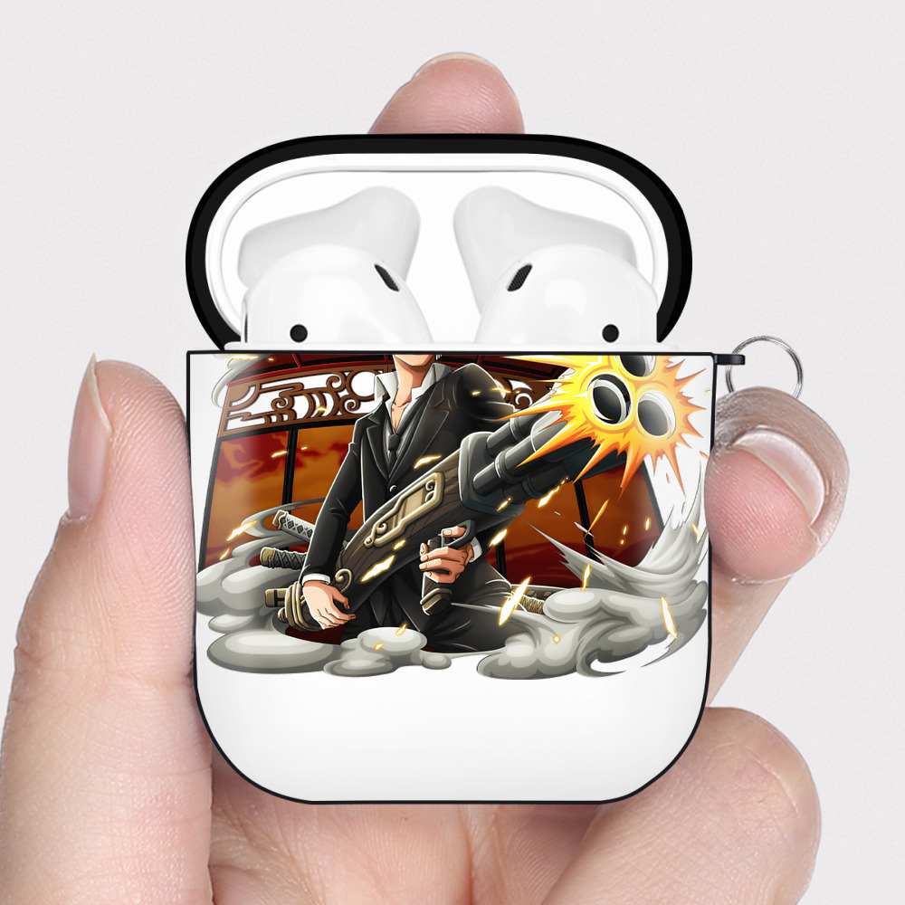 ワンピース ロロノア・ゾロ ONE PIECE Roronoa Zoro AirPods 第2世代保護ケース ハードシェル ブラック 耐衝撃・防指紋・カラビナ付き