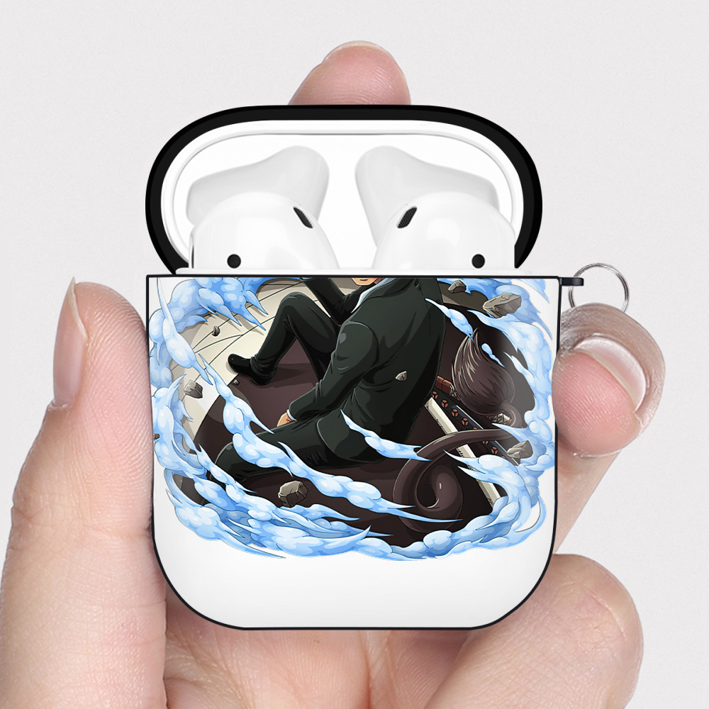 ワンピース ロロノア・ゾロ ONE PIECE Roronoa Zoro AirPods 第2世代保護ケース ハードシェル ブラック 耐衝撃・防指紋・カラビナ付き