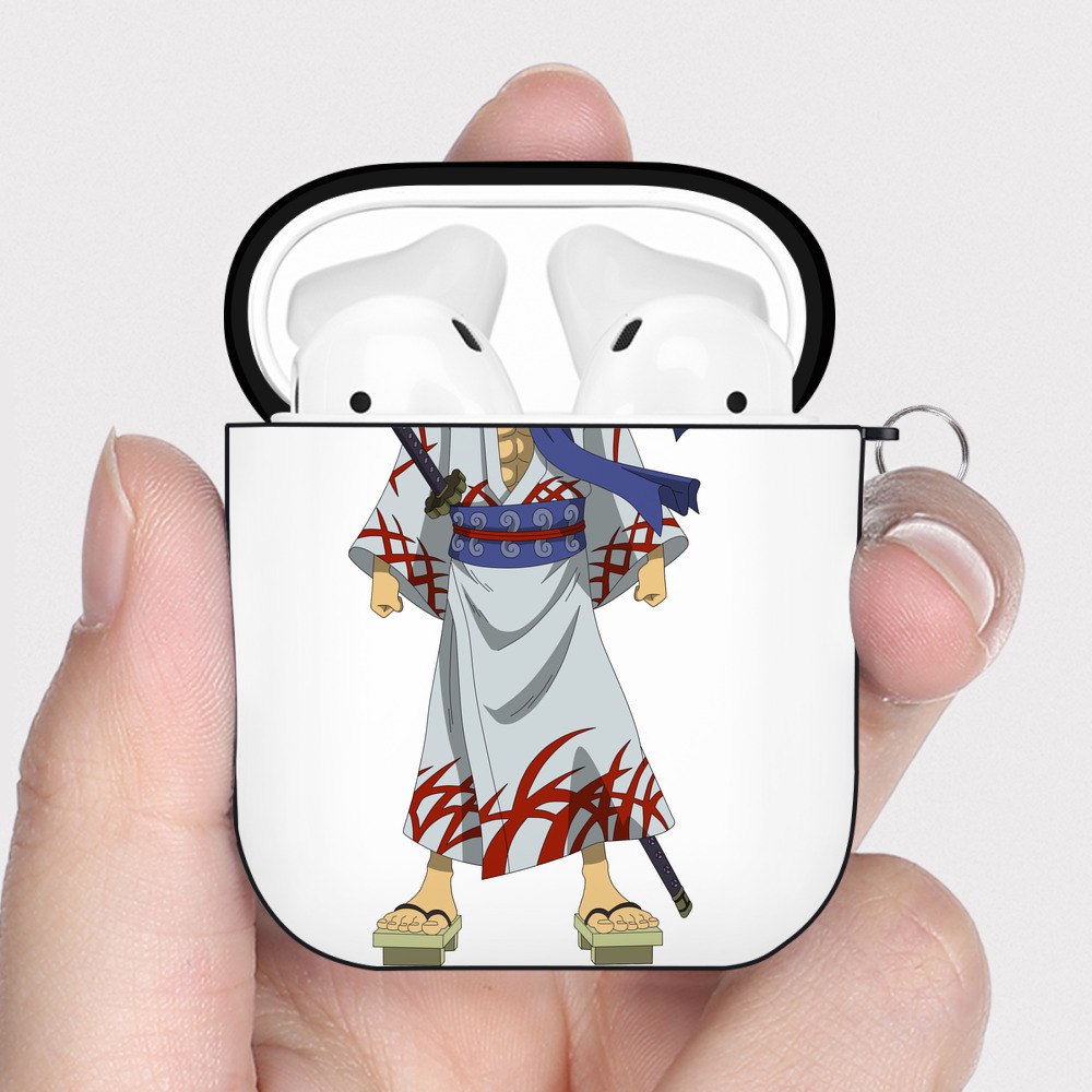 ワンピース ロロノア・ゾロ ONE PIECE Roronoa Zoro AirPods 第2世代保護ケース ハードシェル ブラック 耐衝撃・防指紋・カラビナ付き