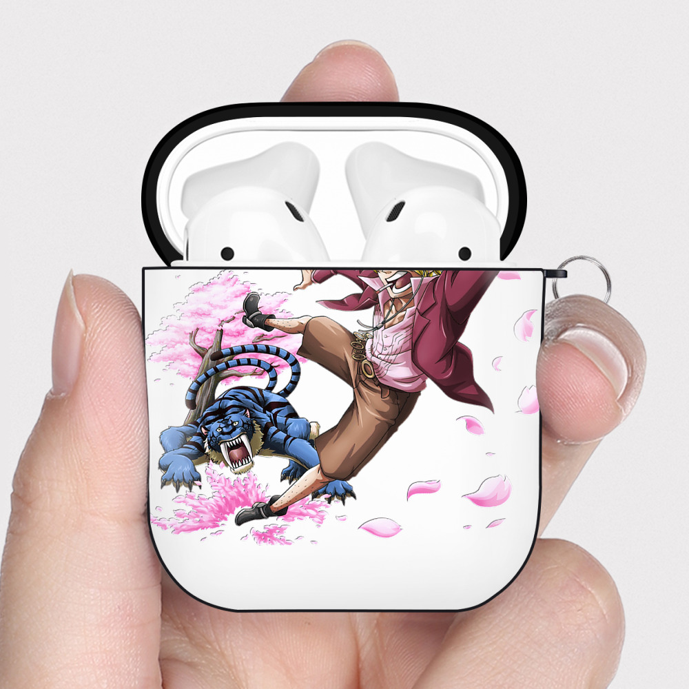 ワンピース サンジ ONE PIECE Sanji AirPods 第2世代保護ケース ハードシェル ブラック 耐衝撃・防指紋・カラビナ付き