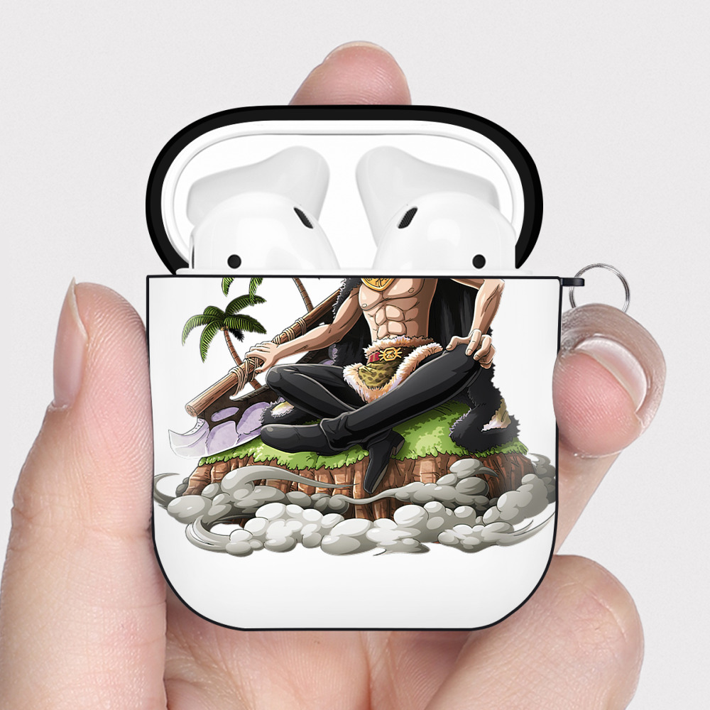 ワンピース サンジ ONE PIECE Sanji AirPods 第2世代保護ケース ハードシェル ブラック 耐衝撃・防指紋・カラビナ付き