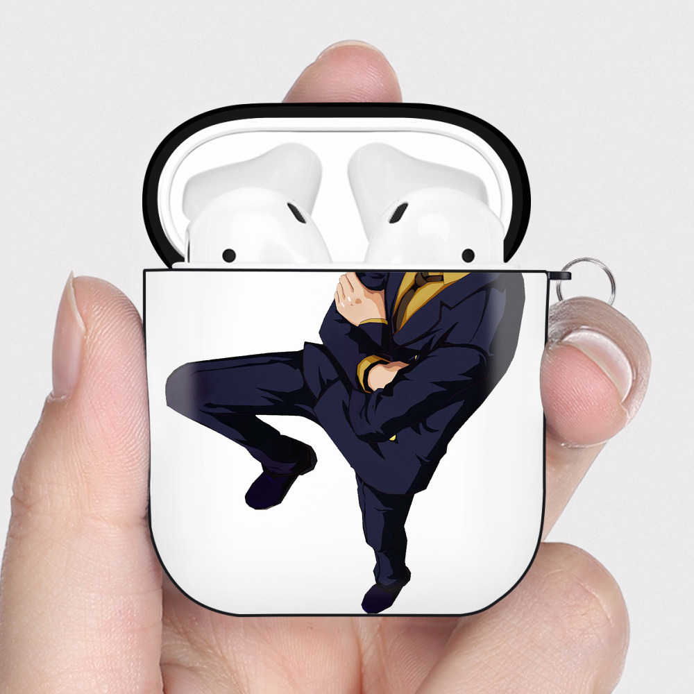 ワンピース サンジ ONE PIECE Sanji AirPods 第2世代保護ケース ハードシェル ブラック 耐衝撃・防指紋・カラビナ付き
