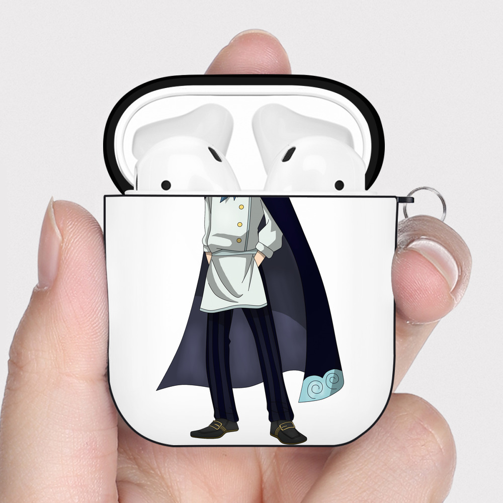 ワンピース サンジ ONE PIECE Sanji AirPods 第2世代保護ケース ハードシェル ブラック 耐衝撃・防指紋・カラビナ付き