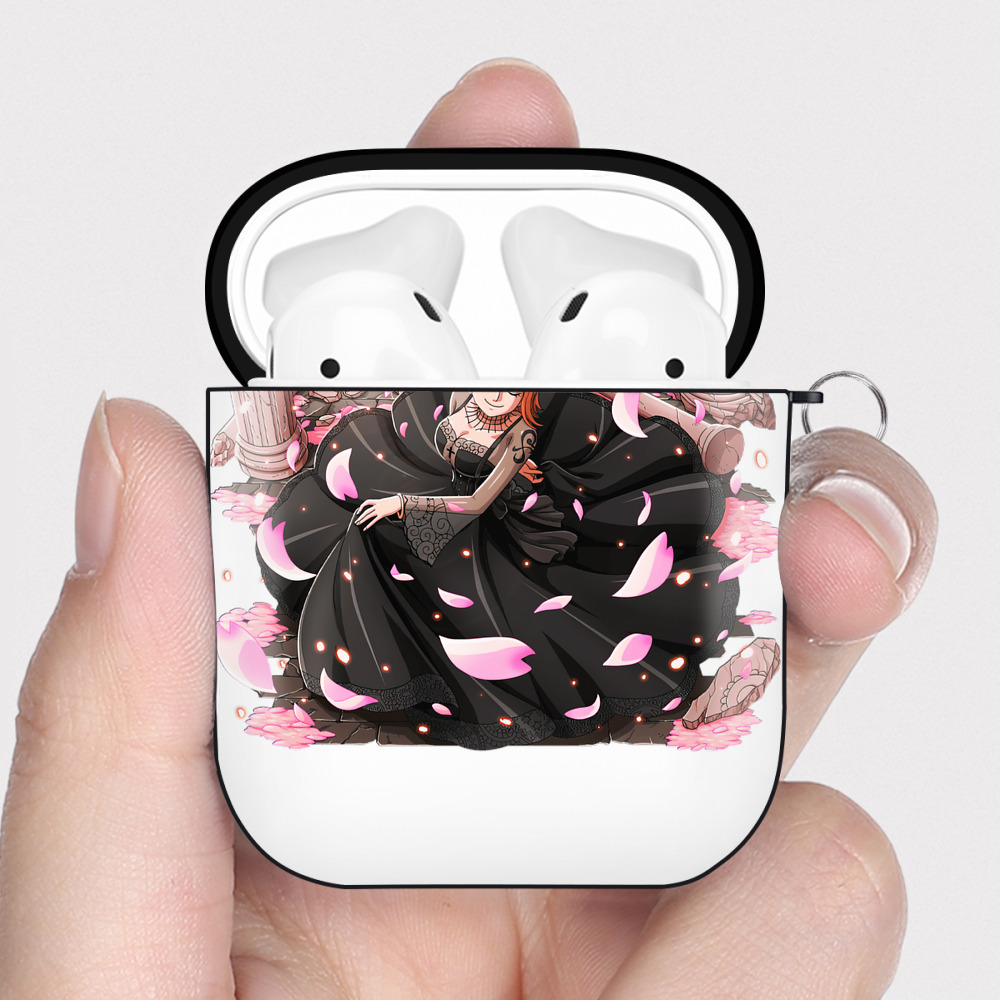 ワンピース ナミ ONE PIECE Nami AirPods 第2世代保護ケース ハードシェル ブラック 耐衝撃・防指紋・カラビナ付き