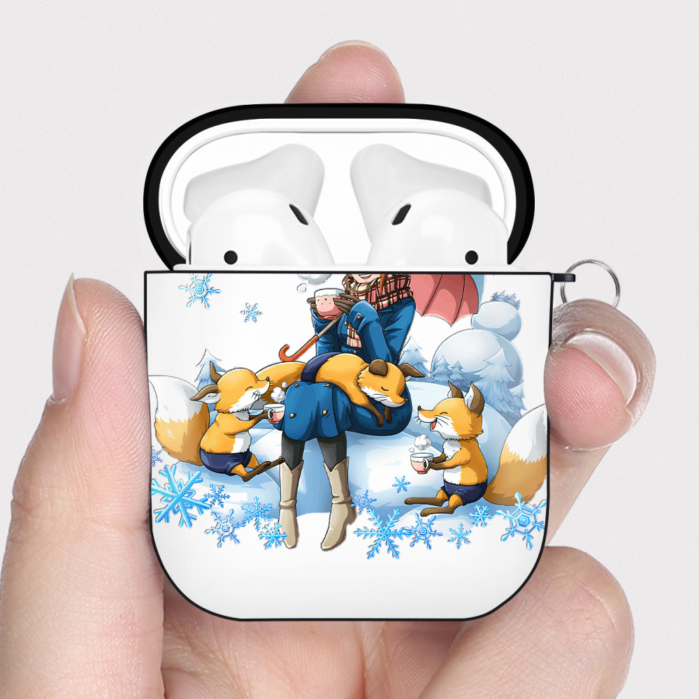 ワンピース ナミ ONE PIECE Nami AirPods 第2世代保護ケース ハードシェル ブラック 耐衝撃・防指紋・カラビナ付き