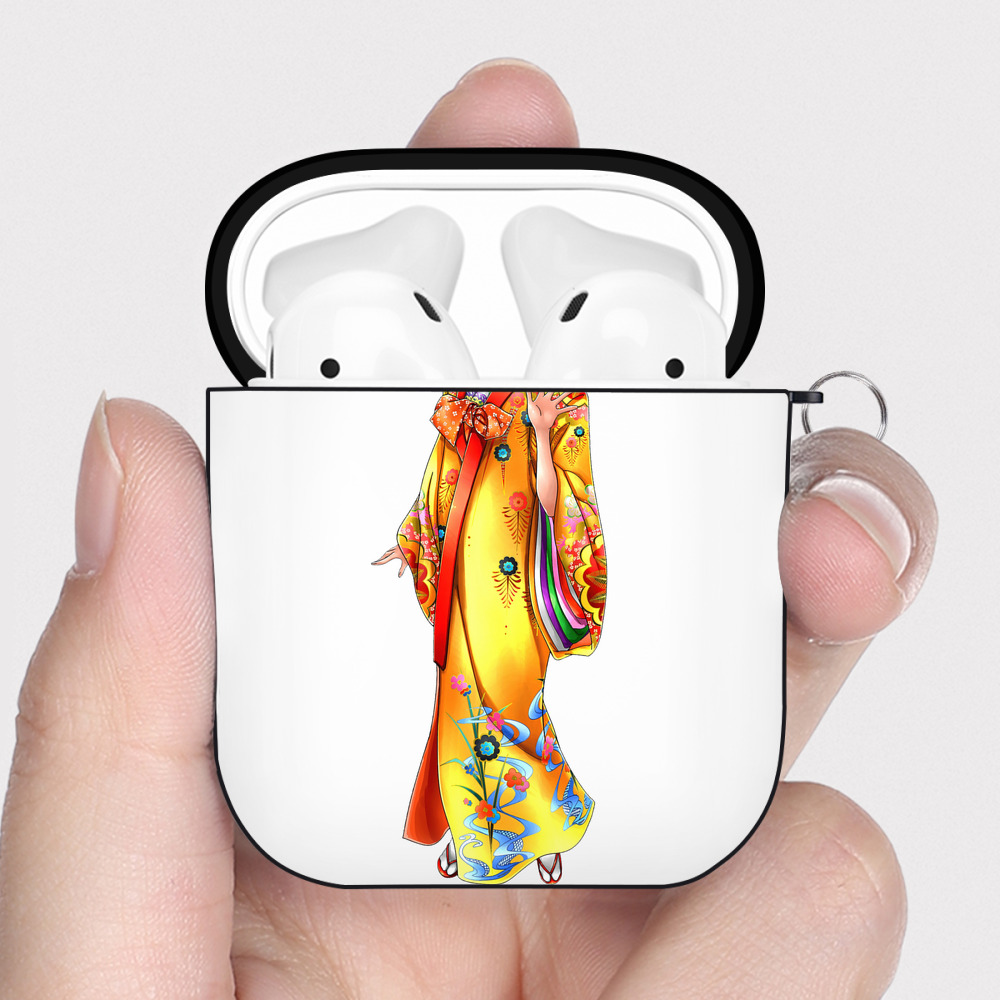 ワンピース ナミ ONE PIECE Nami AirPods 第2世代保護ケース ハードシェル ブラック 耐衝撃・防指紋・カラビナ付き