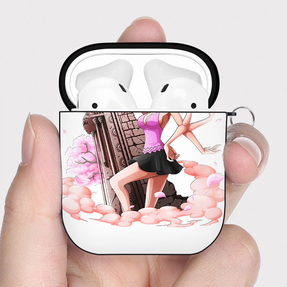 ワンピース ニコ・ロビン ONE PIECE Nico Robin AirPods 第2世代保護ケース ハードシェル ブラック 耐衝撃・防指紋・カラビナ付き