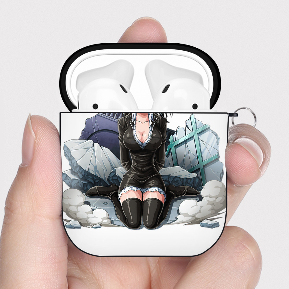 ワンピース ニコ・ロビン ONE PIECE Nico Robin AirPods 第2世代保護ケース ハードシェル ブラック 耐衝撃・防指紋・カラビナ付き