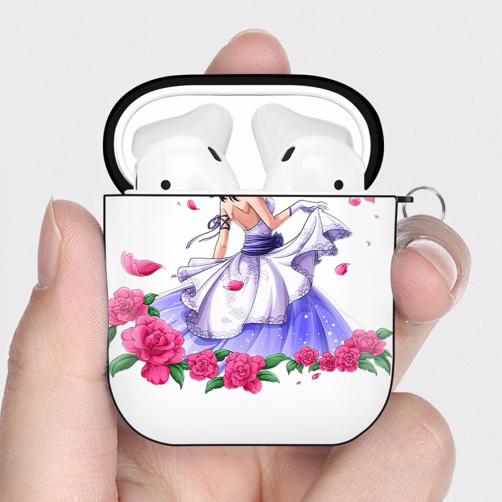 ワンピース ニコ・ロビン ONE PIECE Nico Robin AirPods 第2世代保護ケース ハードシェル ブラック 耐衝撃・防指紋・カラビナ付き