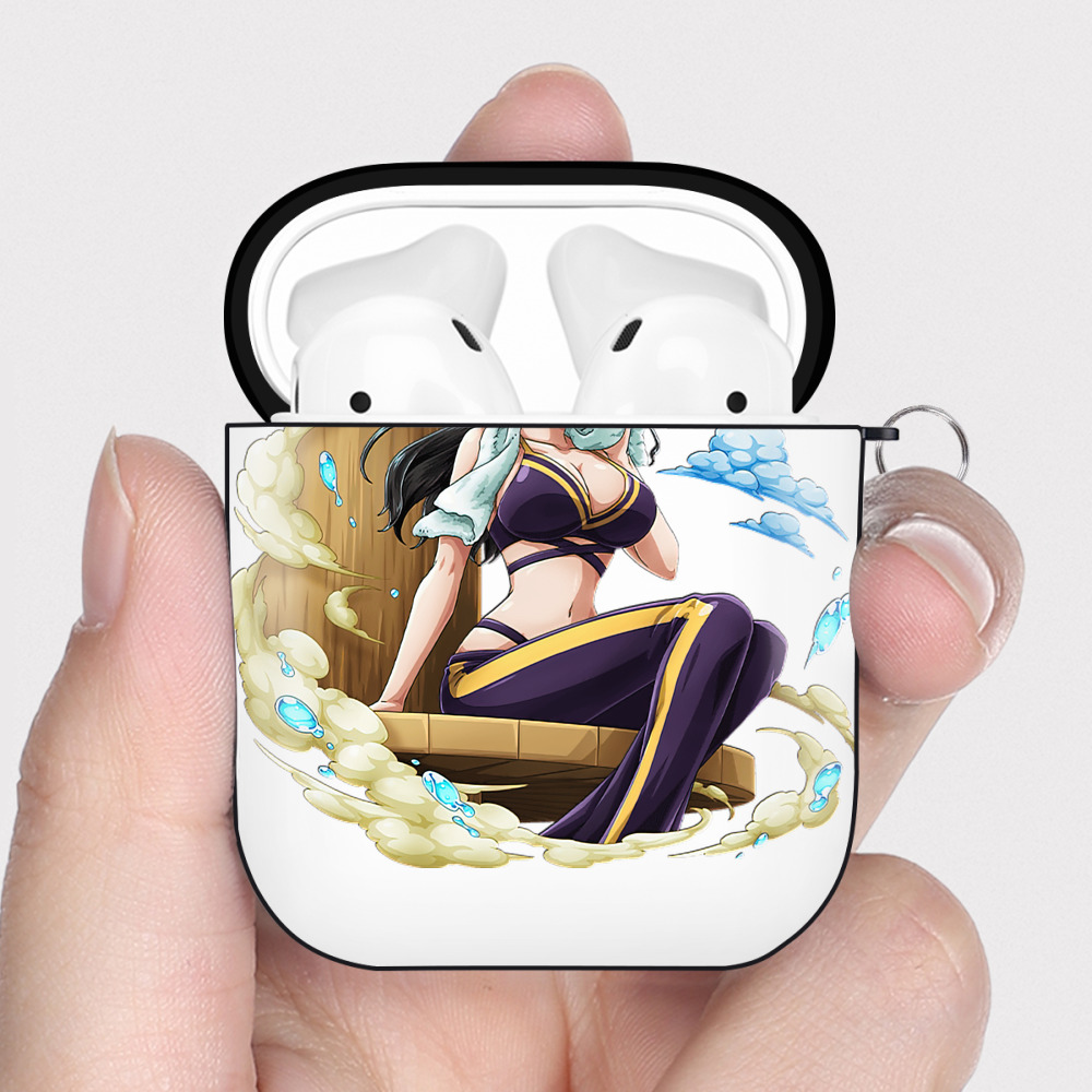ワンピース ニコ・ロビン ONE PIECE Nico Robin AirPods 第2世代保護ケース ハードシェル ブラック 耐衝撃・防指紋・カラビナ付き
