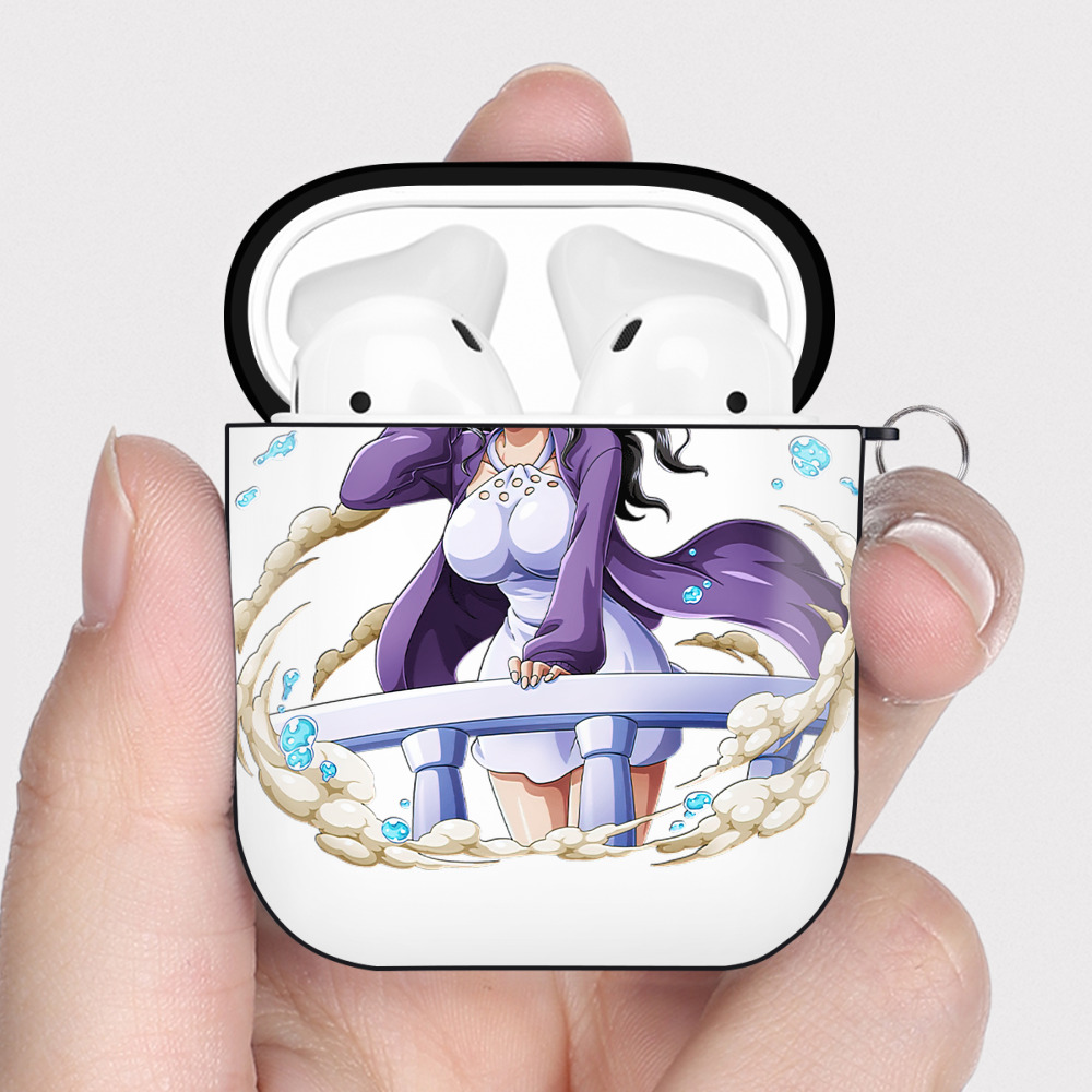 ワンピース ニコ・ロビン ONE PIECE Nico Robin AirPods 第2世代保護ケース ハードシェル ブラック 耐衝撃・防指紋・カラビナ付き
