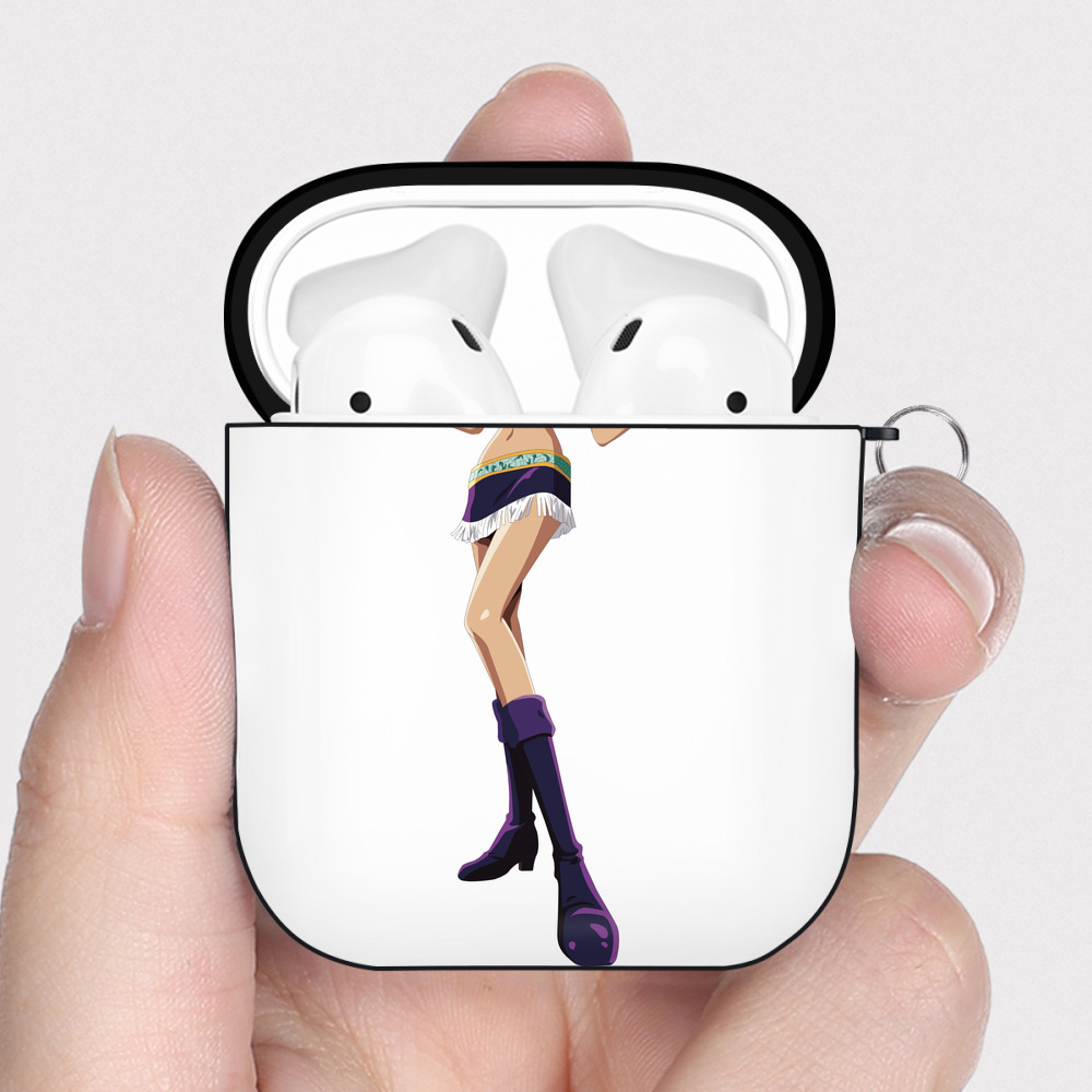 ワンピース ニコ・ロビン ONE PIECE Nico Robin AirPods 第2世代保護ケース ハードシェル ブラック 耐衝撃・防指紋・カラビナ付き