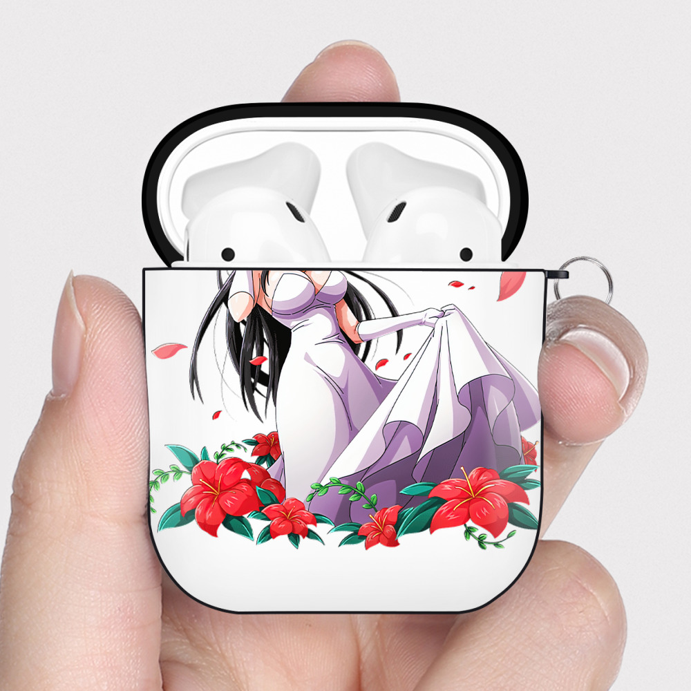ワンピース ボア・ハンコック ONE PIECE Boa·Hancock AirPods 第2世代保護ケース ハードシェル ブラック 耐衝撃・防指紋・カラビナ付き