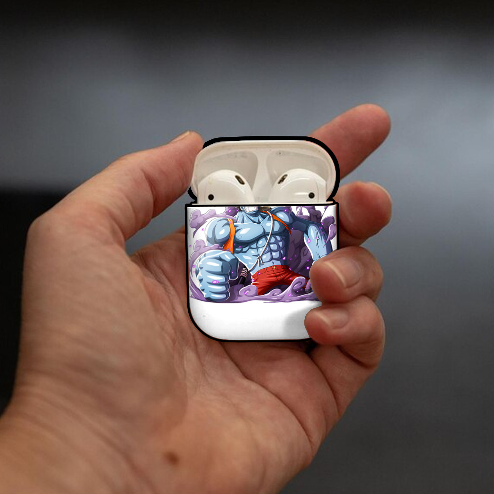 ワンピース モンキー・D・ルフィ ONE PIECE Monkey D. Luffy AirPods 第2世代保護ケース ハードシェル ブラック 耐衝撃・防指紋・カラビナ付き