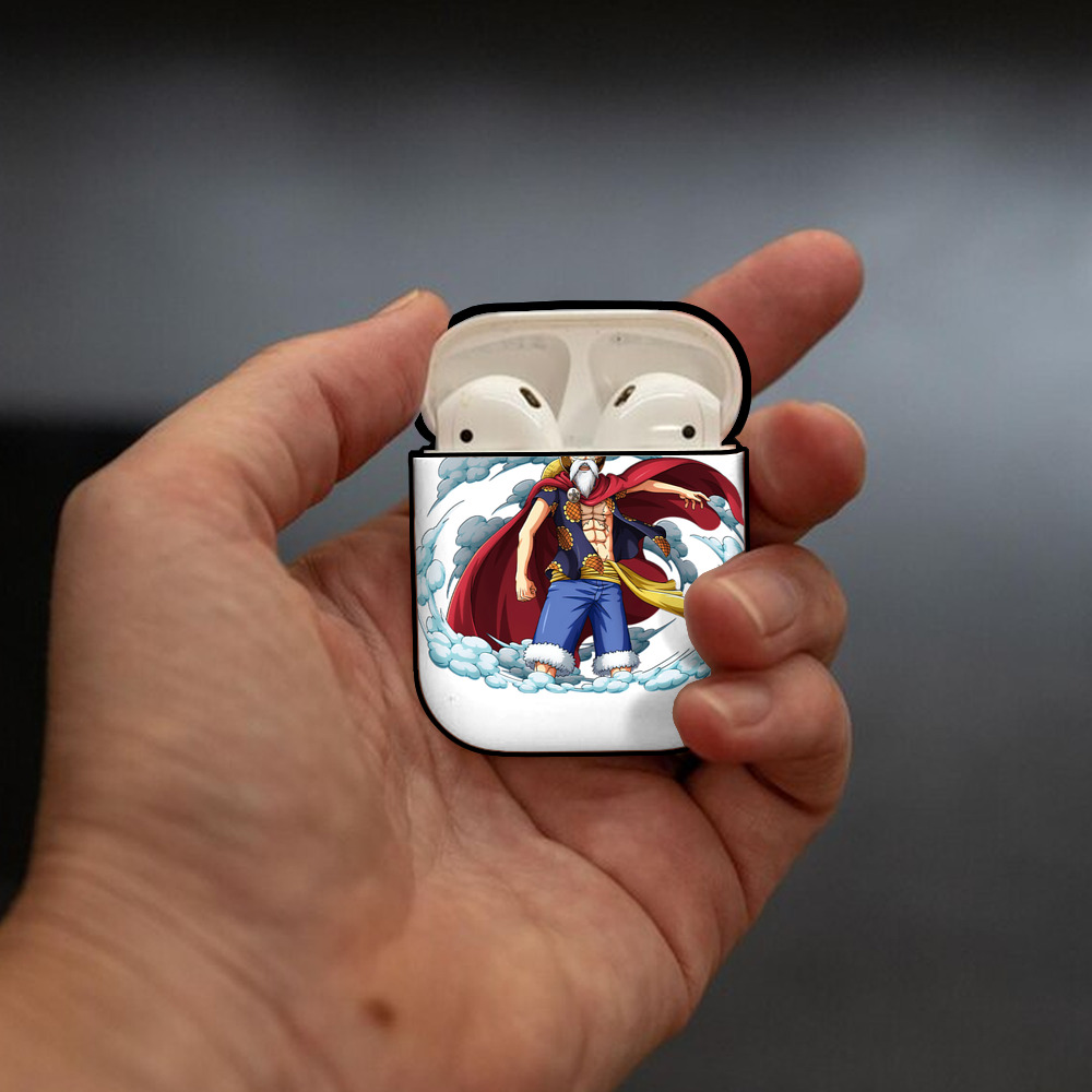 ワンピース モンキー・D・ルフィ ONE PIECE Monkey D. Luffy AirPods 第2世代保護ケース ハードシェル ブラック 耐衝撃・防指紋・カラビナ付き