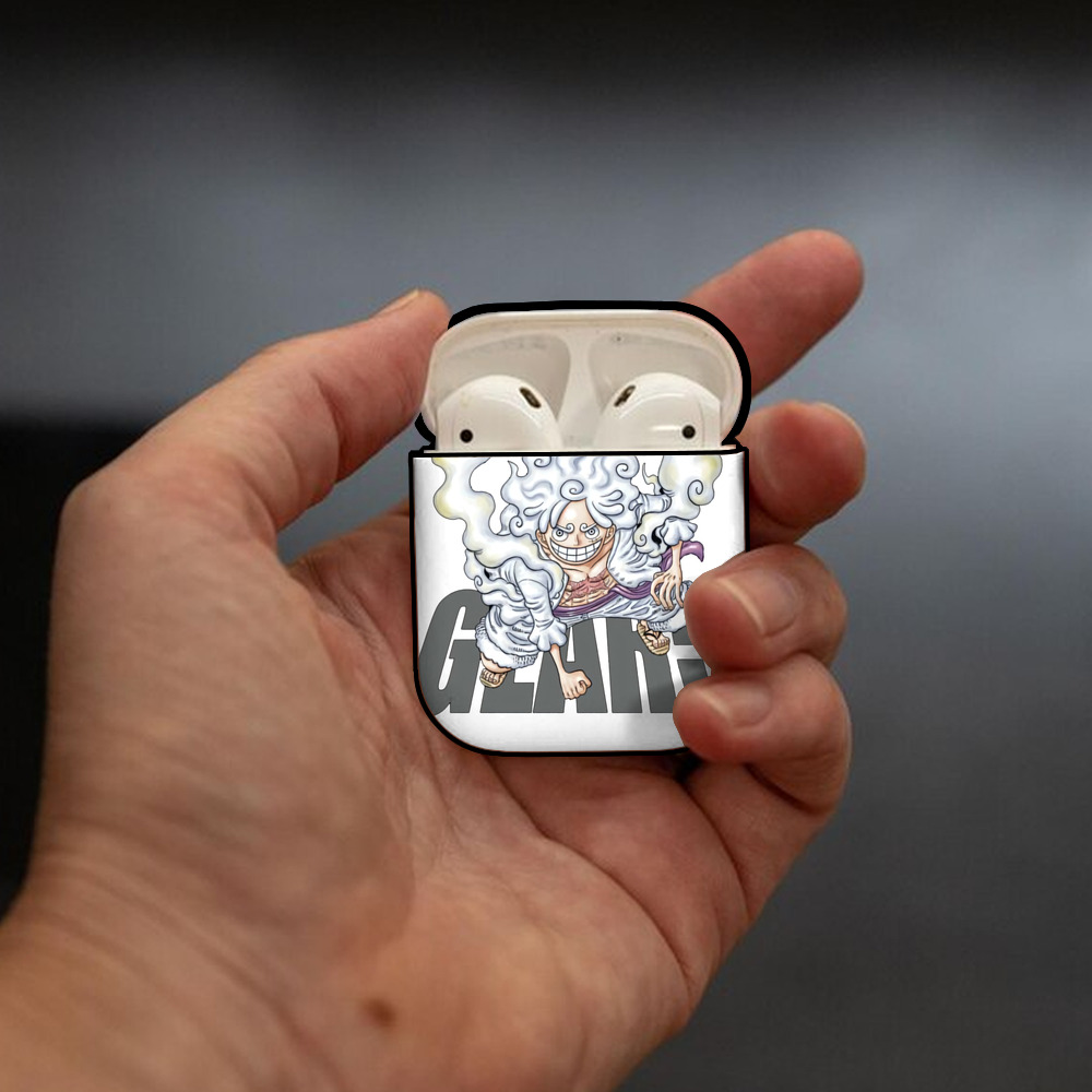 ワンピース モンキー・D・ルフィ ONE PIECE Monkey D. Luffy AirPods 第2世代保護ケース ハードシェル ブラック 耐衝撃・防指紋・カラビナ付き
