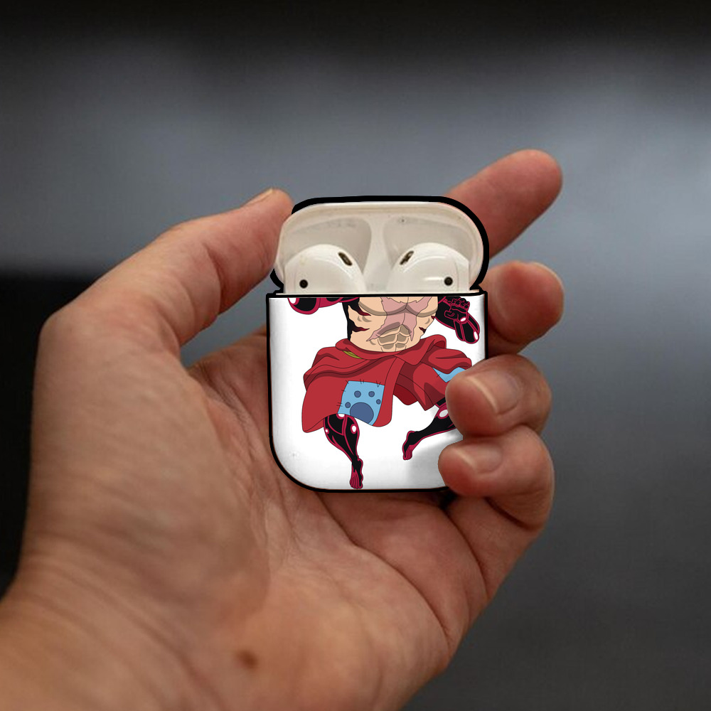 ワンピース モンキー・D・ルフィ ONE PIECE Monkey D. Luffy AirPods 第2世代保護ケース ハードシェル ブラック 耐衝撃・防指紋・カラビナ付き