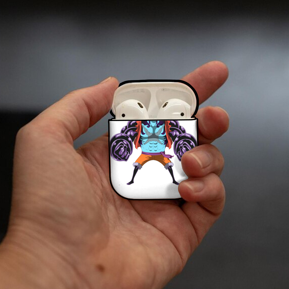 ワンピース モンキー・D・ルフィ ONE PIECE Monkey D. Luffy AirPods 第2世代保護ケース ハードシェル ブラック 耐衝撃・防指紋・カラビナ付き