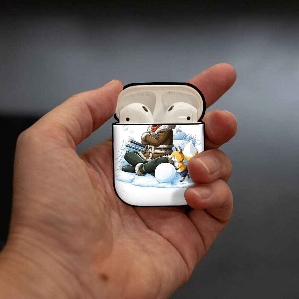 ワンピース ロロノア・ゾロ ONE PIECE Roronoa Zoro AirPods 第2世代保護ケース ハードシェル ブラック 耐衝撃・防指紋・カラビナ付き
