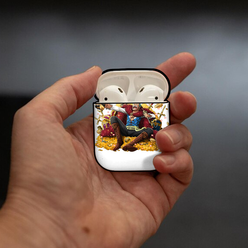 ワンピース ロロノア・ゾロ ONE PIECE Roronoa Zoro AirPods 第2世代保護ケース ハードシェル ブラック 耐衝撃・防指紋・カラビナ付き