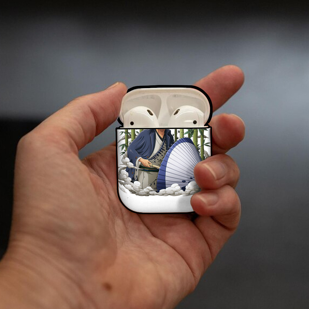 ワンピース ロロノア・ゾロ ONE PIECE Roronoa Zoro AirPods 第2世代保護ケース ハードシェル ブラック 耐衝撃・防指紋・カラビナ付き