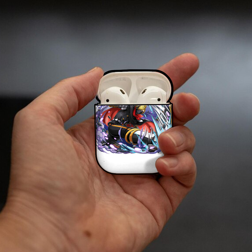 ワンピース ロロノア・ゾロ ONE PIECE Roronoa Zoro AirPods 第2世代保護ケース ハードシェル ブラック 耐衝撃・防指紋・カラビナ付き