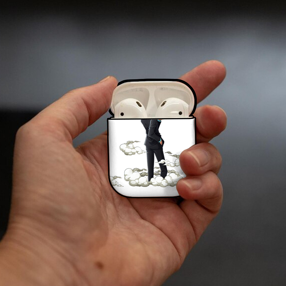 ワンピース サンジ ONE PIECE Sanji AirPods 第2世代保護ケース ハードシェル ブラック 耐衝撃・防指紋・カラビナ付き