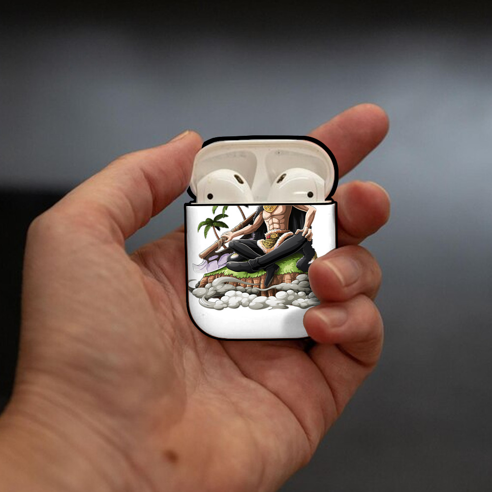 ワンピース サンジ ONE PIECE Sanji AirPods 第2世代保護ケース ハードシェル ブラック 耐衝撃・防指紋・カラビナ付き