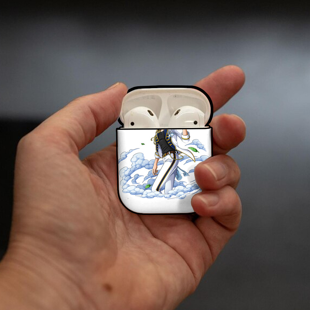 ワンピース サンジ ONE PIECE Sanji AirPods 第2世代保護ケース ハードシェル ブラック 耐衝撃・防指紋・カラビナ付き