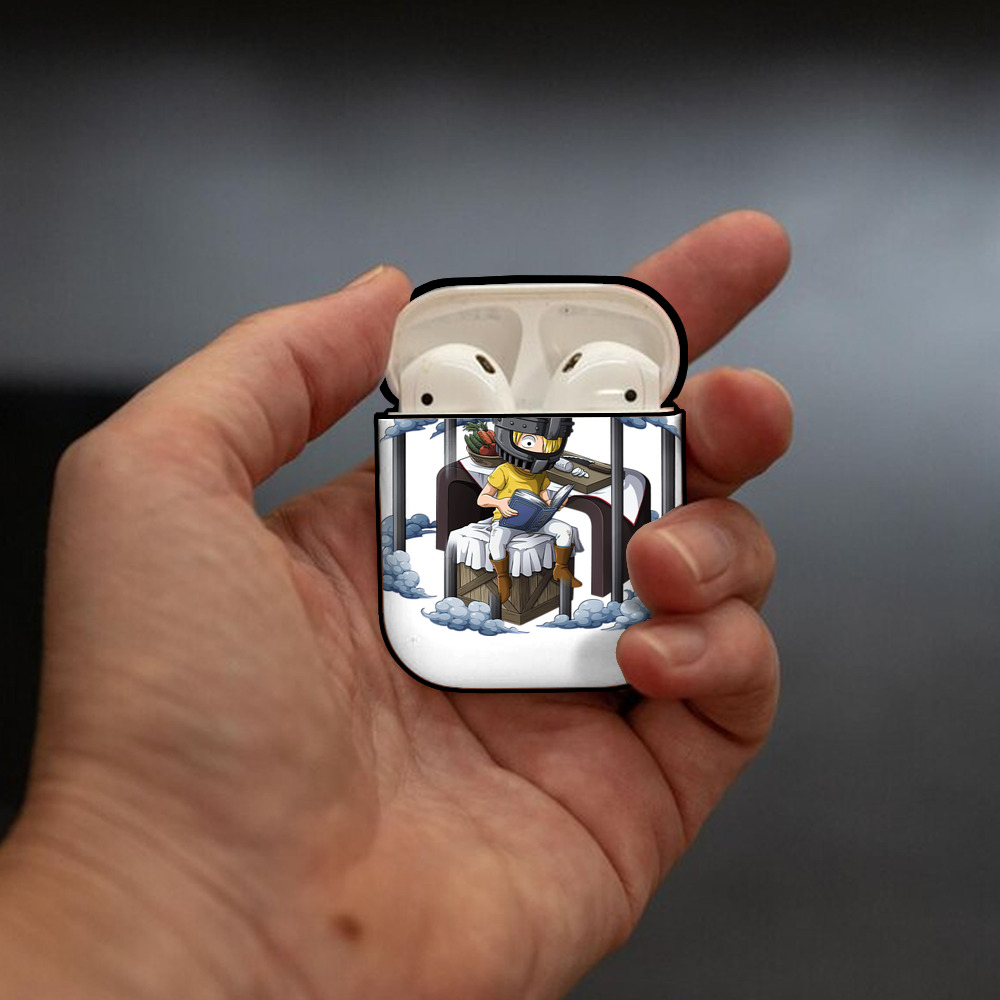ワンピース サンジ ONE PIECE Sanji AirPods 第2世代保護ケース ハードシェル ブラック 耐衝撃・防指紋・カラビナ付き