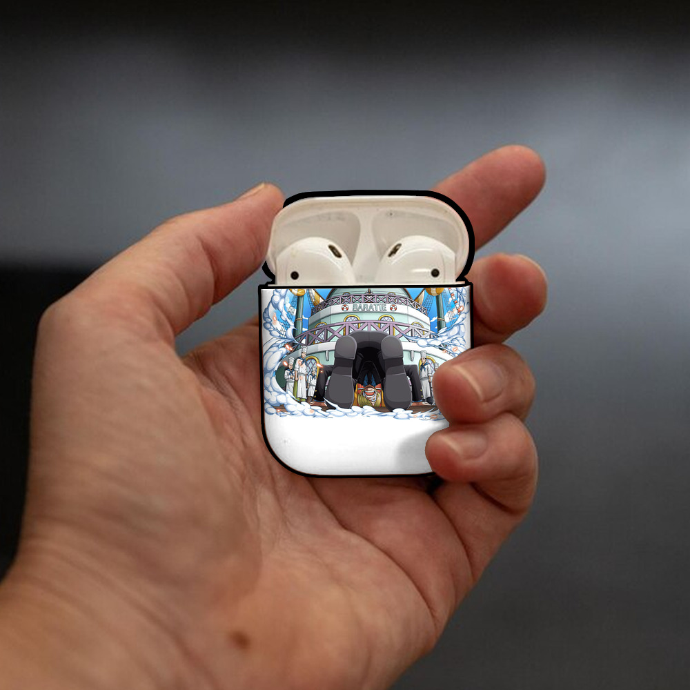 ワンピース サンジ ONE PIECE Sanji AirPods 第2世代保護ケース ハードシェル ブラック 耐衝撃・防指紋・カラビナ付き
