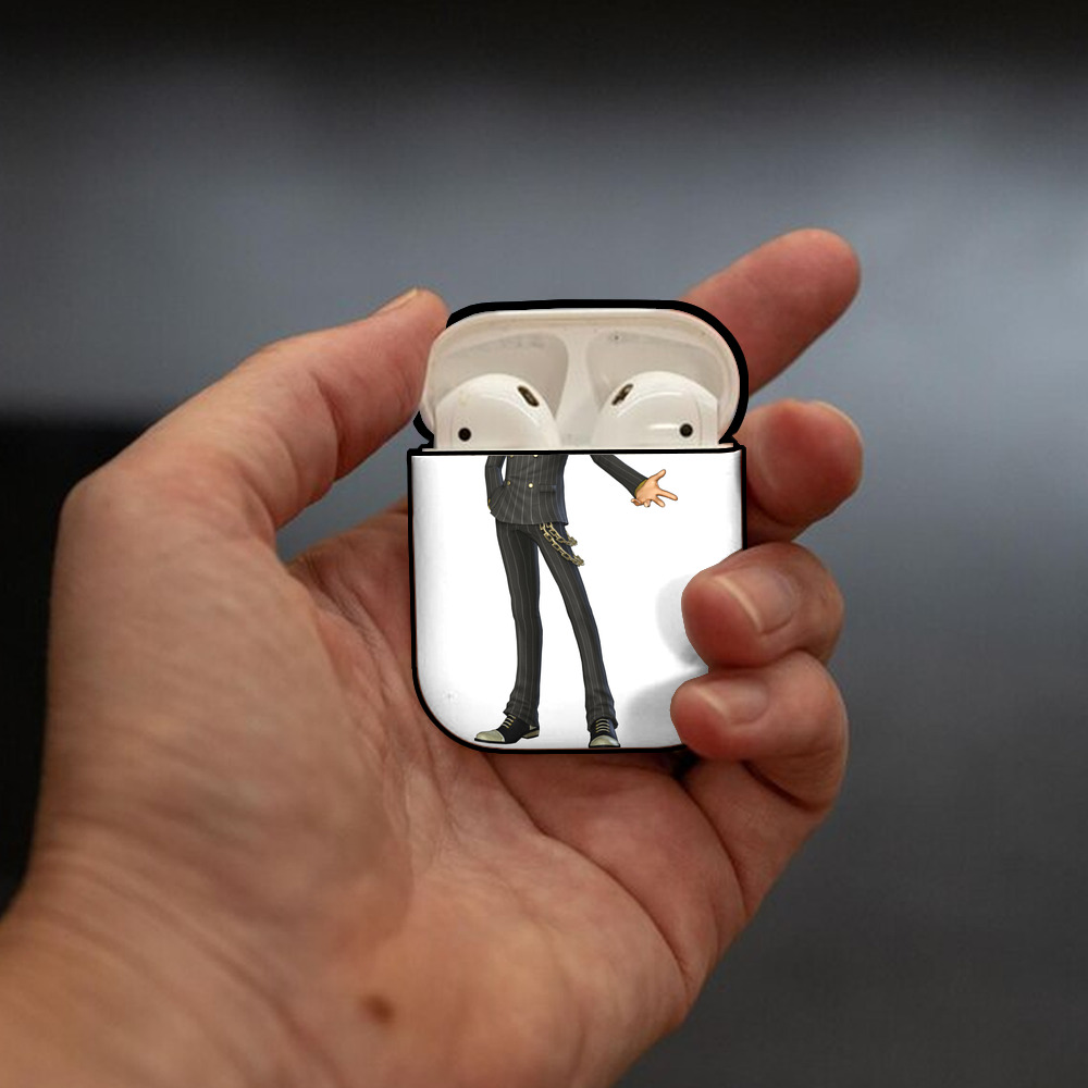 ワンピース サンジ ONE PIECE Sanji AirPods 第2世代保護ケース ハードシェル ブラック 耐衝撃・防指紋・カラビナ付き