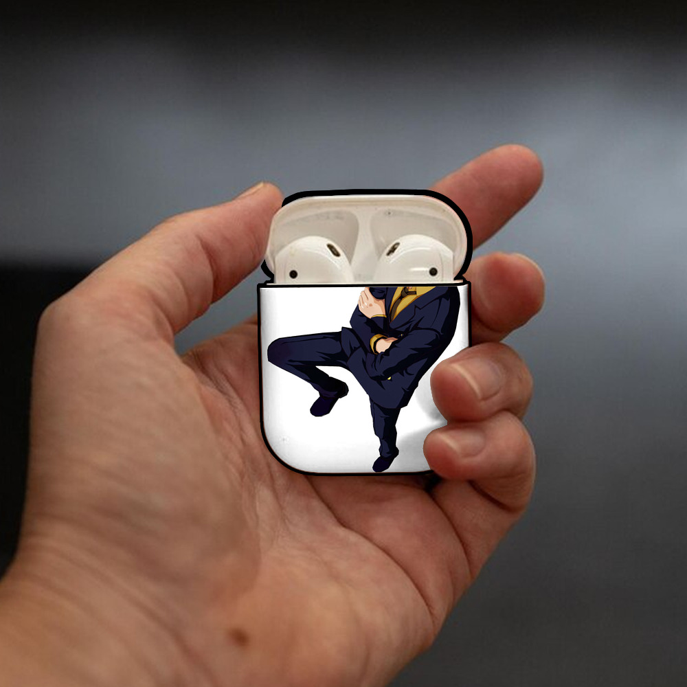 ワンピース サンジ ONE PIECE Sanji AirPods 第2世代保護ケース ハードシェル ブラック 耐衝撃・防指紋・カラビナ付き