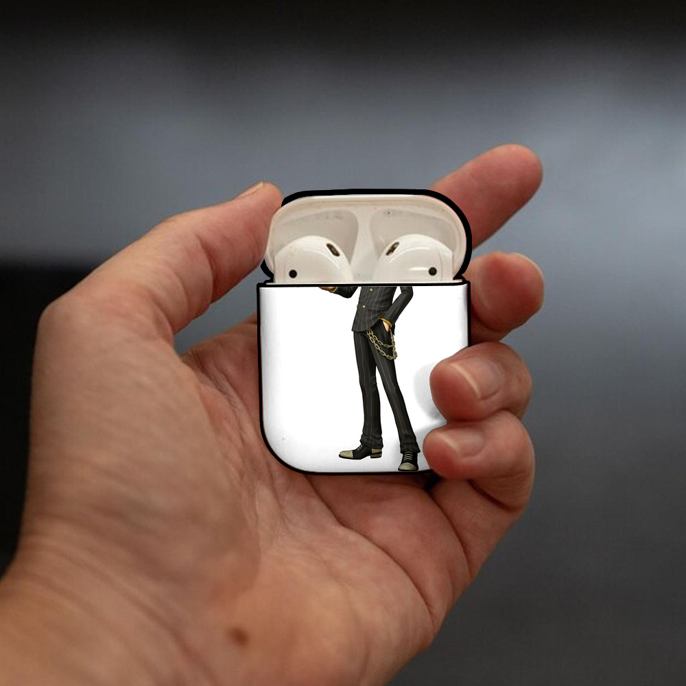 ワンピース サンジ ONE PIECE Sanji AirPods 第2世代保護ケース ハードシェル ブラック 耐衝撃・防指紋・カラビナ付き