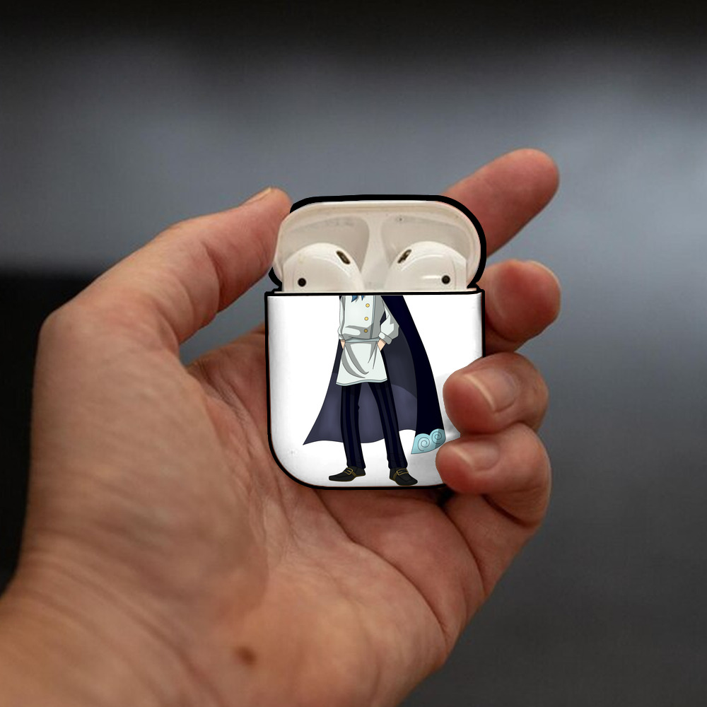 ワンピース サンジ ONE PIECE Sanji AirPods 第2世代保護ケース ハードシェル ブラック 耐衝撃・防指紋・カラビナ付き
