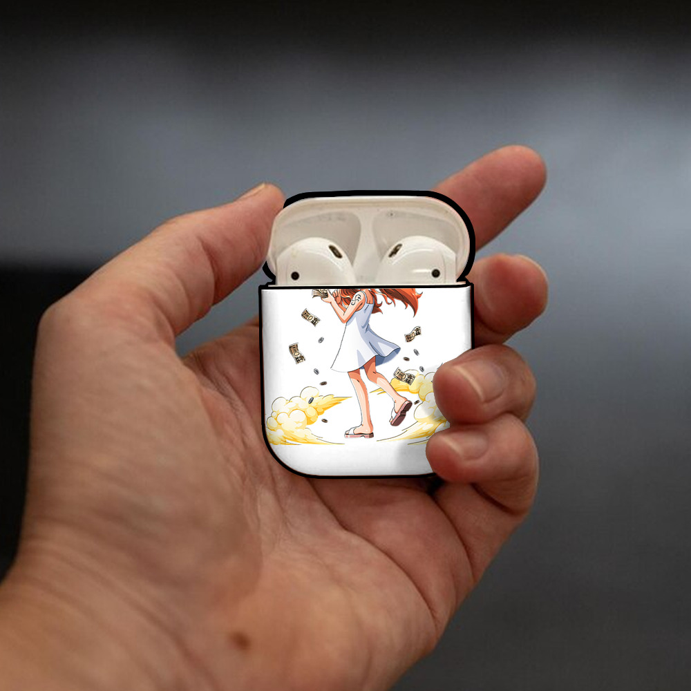 ワンピース ナミ ONE PIECE Nami AirPods 第2世代保護ケース ハードシェル ブラック 耐衝撃・防指紋・カラビナ付き