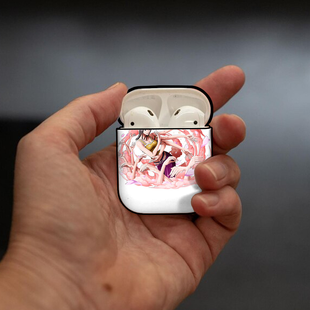 ワンピース ニコ・ロビン ONE PIECE Nico Robin AirPods 第2世代保護ケース ハードシェル ブラック 耐衝撃・防指紋・カラビナ付き