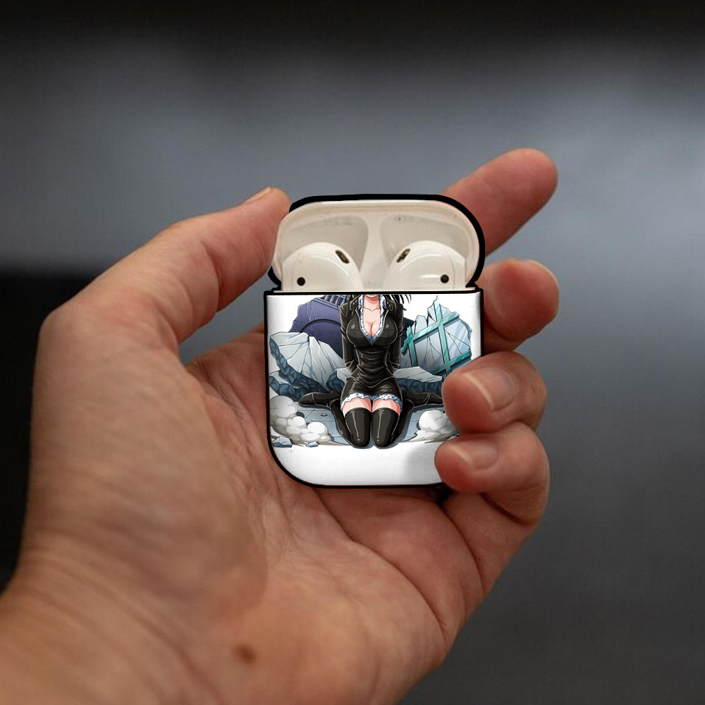 ワンピース ニコ・ロビン ONE PIECE Nico Robin AirPods 第2世代保護ケース ハードシェル ブラック 耐衝撃・防指紋・カラビナ付き
