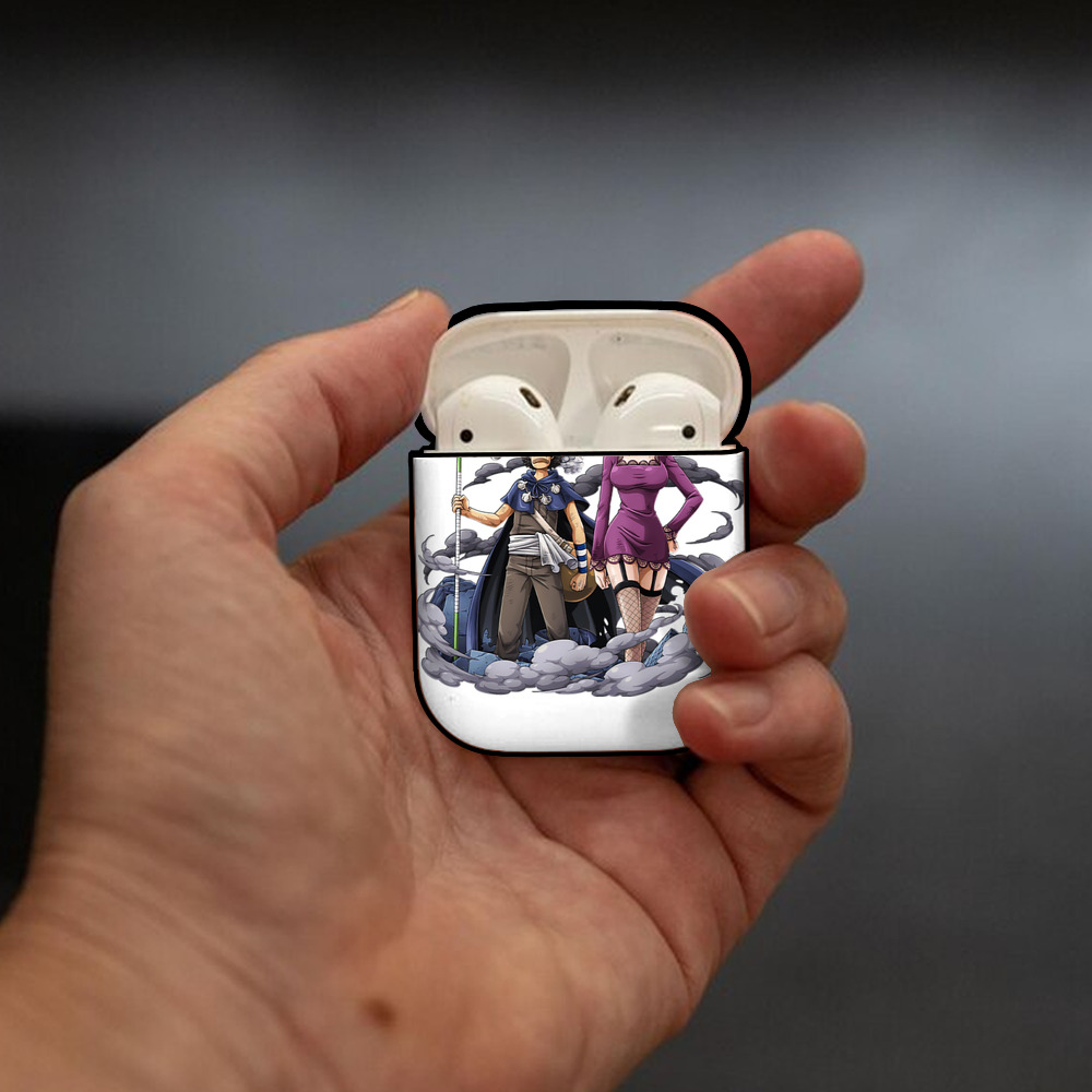 ワンピース ニコ・ロビン ONE PIECE Nico Robin AirPods 第2世代保護ケース ハードシェル ブラック 耐衝撃・防指紋・カラビナ付き