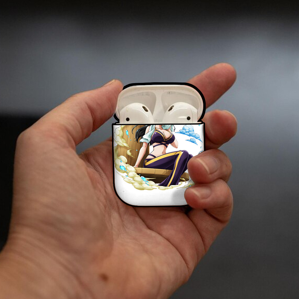 ワンピース ニコ・ロビン ONE PIECE Nico Robin AirPods 第2世代保護ケース ハードシェル ブラック 耐衝撃・防指紋・カラビナ付き