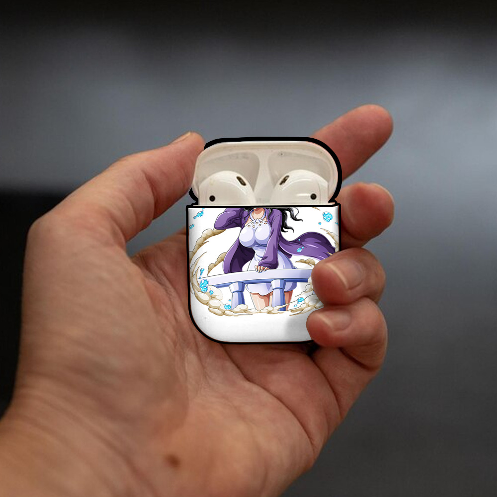 ワンピース ニコ・ロビン ONE PIECE Nico Robin AirPods 第2世代保護ケース ハードシェル ブラック 耐衝撃・防指紋・カラビナ付き