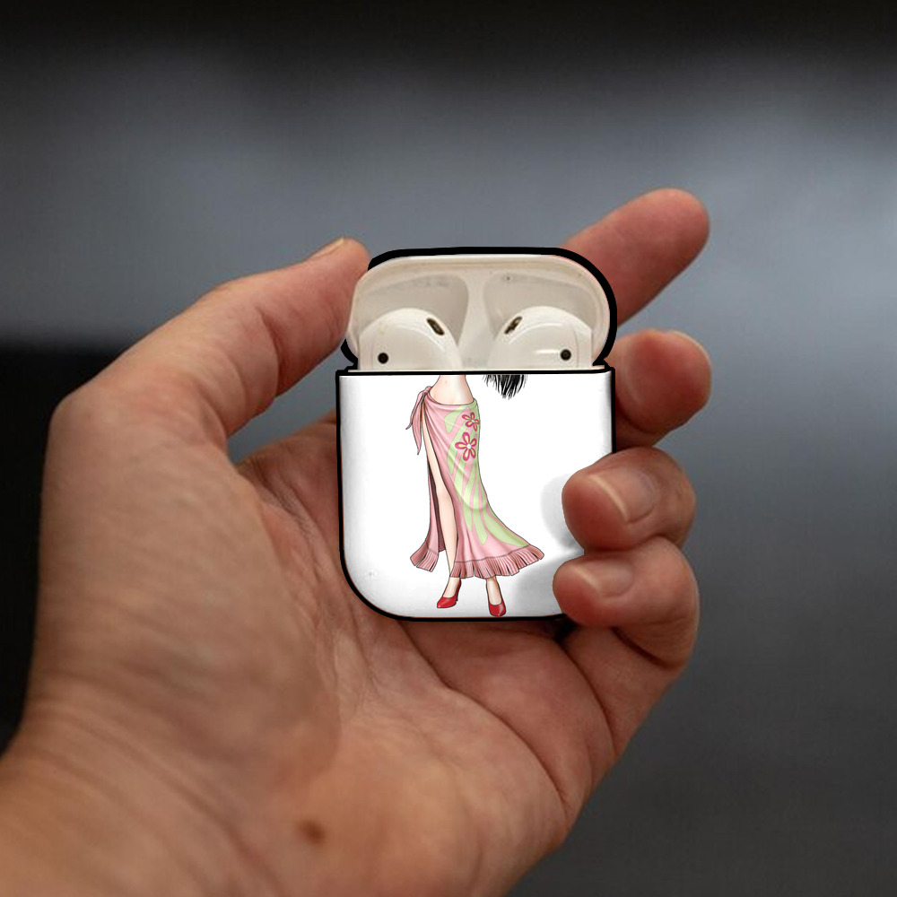 ワンピース ニコ・ロビン ONE PIECE Nico Robin AirPods 第2世代保護ケース ハードシェル ブラック 耐衝撃・防指紋・カラビナ付き